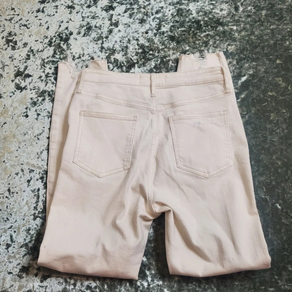 We The Free Cream Distressed High Rise Jeans - Picture 9 of 9